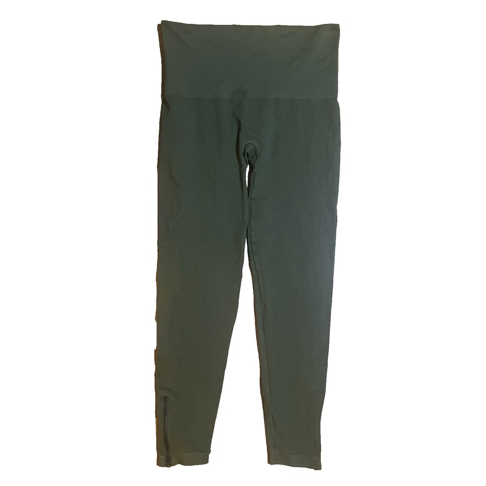 SPANX Women's Leggings Look at Me Now Seamless Olive Green High Waist Size 2X